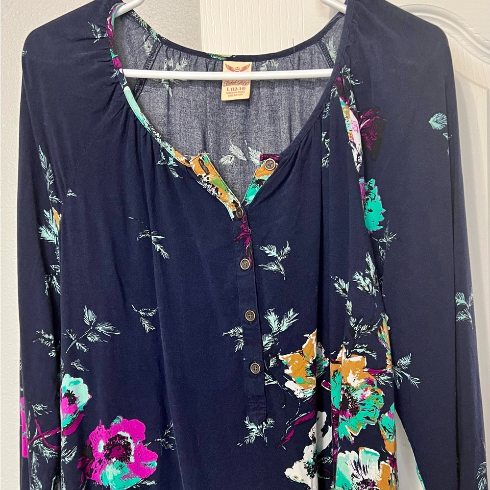 Faded Glory Floral Blouse